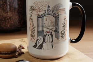 Shih Tzu Winter Elegance Mug Original Art