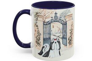 Shih Tzu Winter Elegance Mug Original Art
