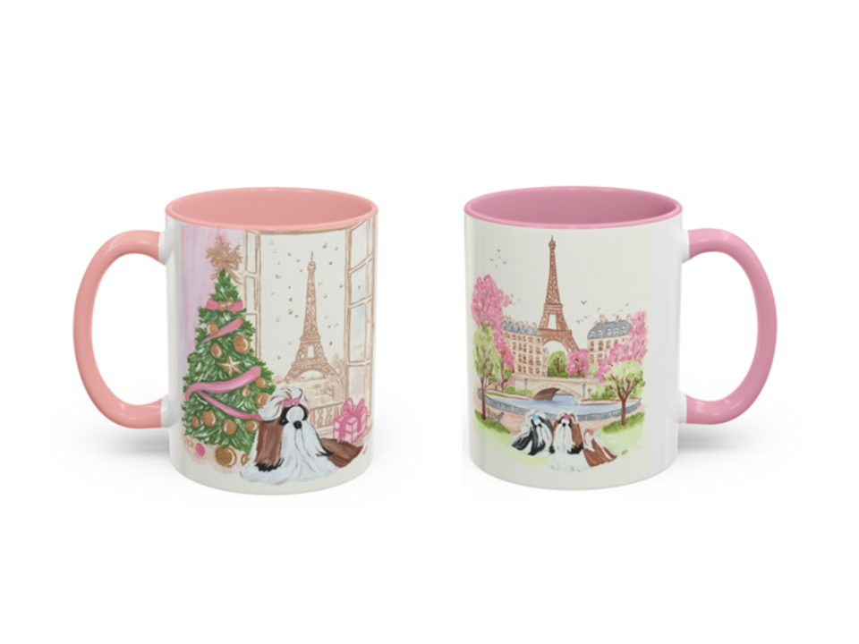 Shih Tzu MUGS from Hand Painted Original Artwork 15 oz 